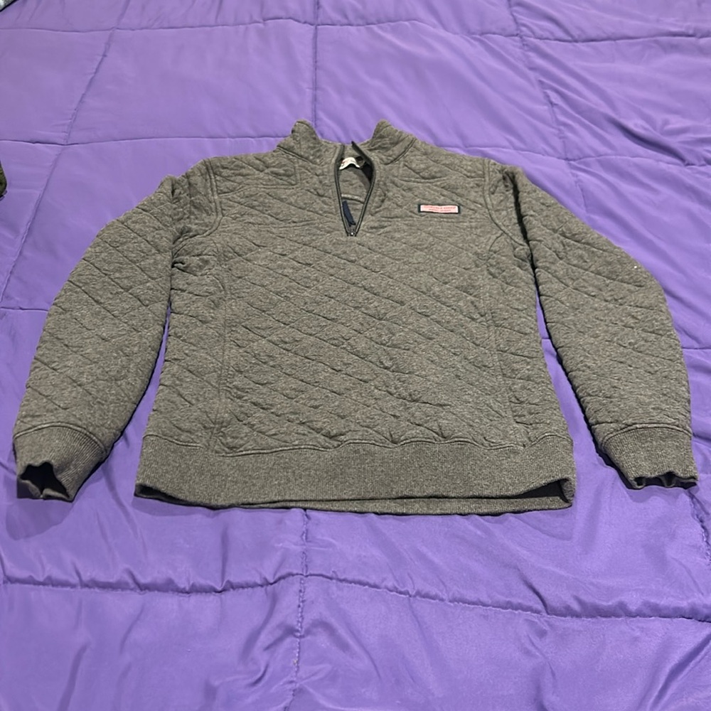 Vineyard Vines Quilted Quarter Zip Pullover, Size XS